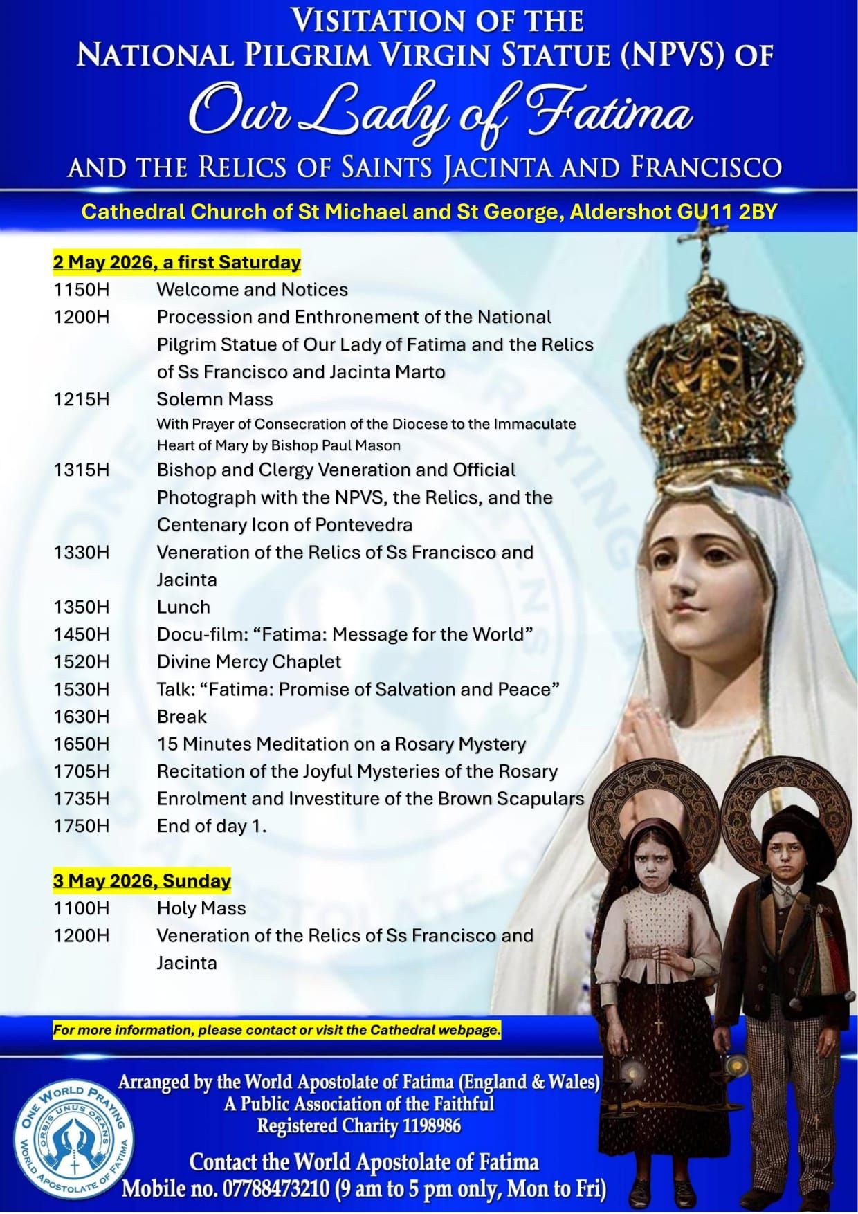 2-3 May 2026 Cathedral visit