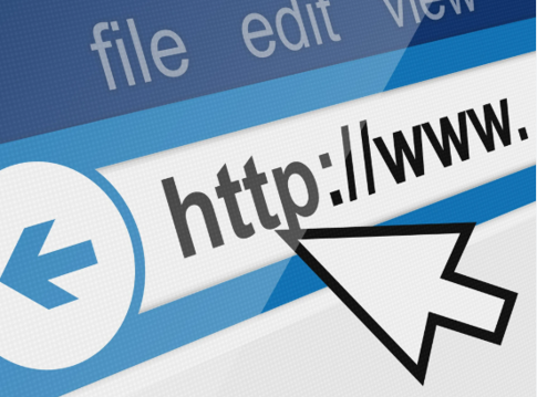 An arrow pointing to the url http://www.
