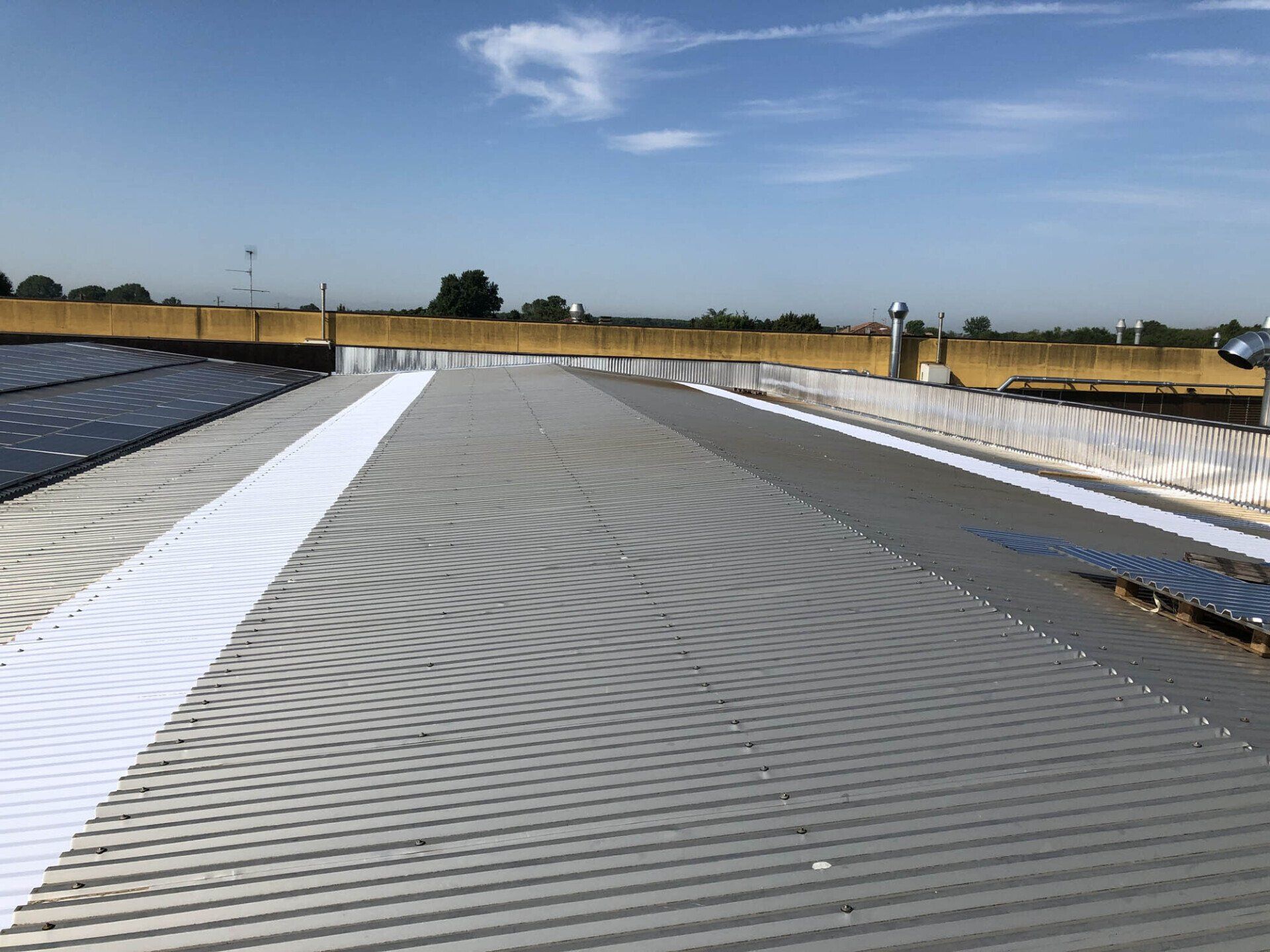 copertura industriale lastre alluminio