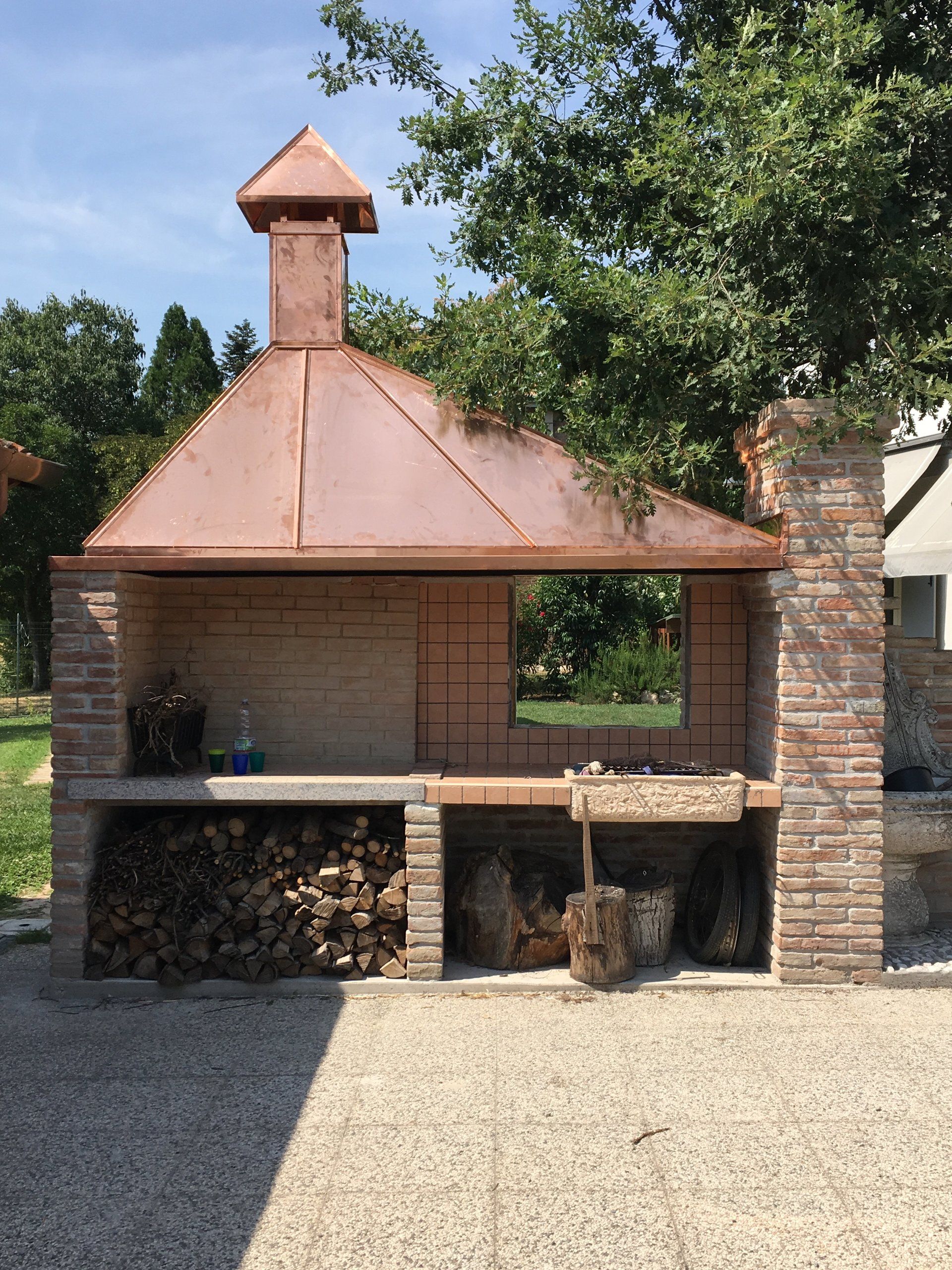 camino su misura per barbecue