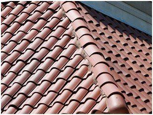 texture tegole di un tetto