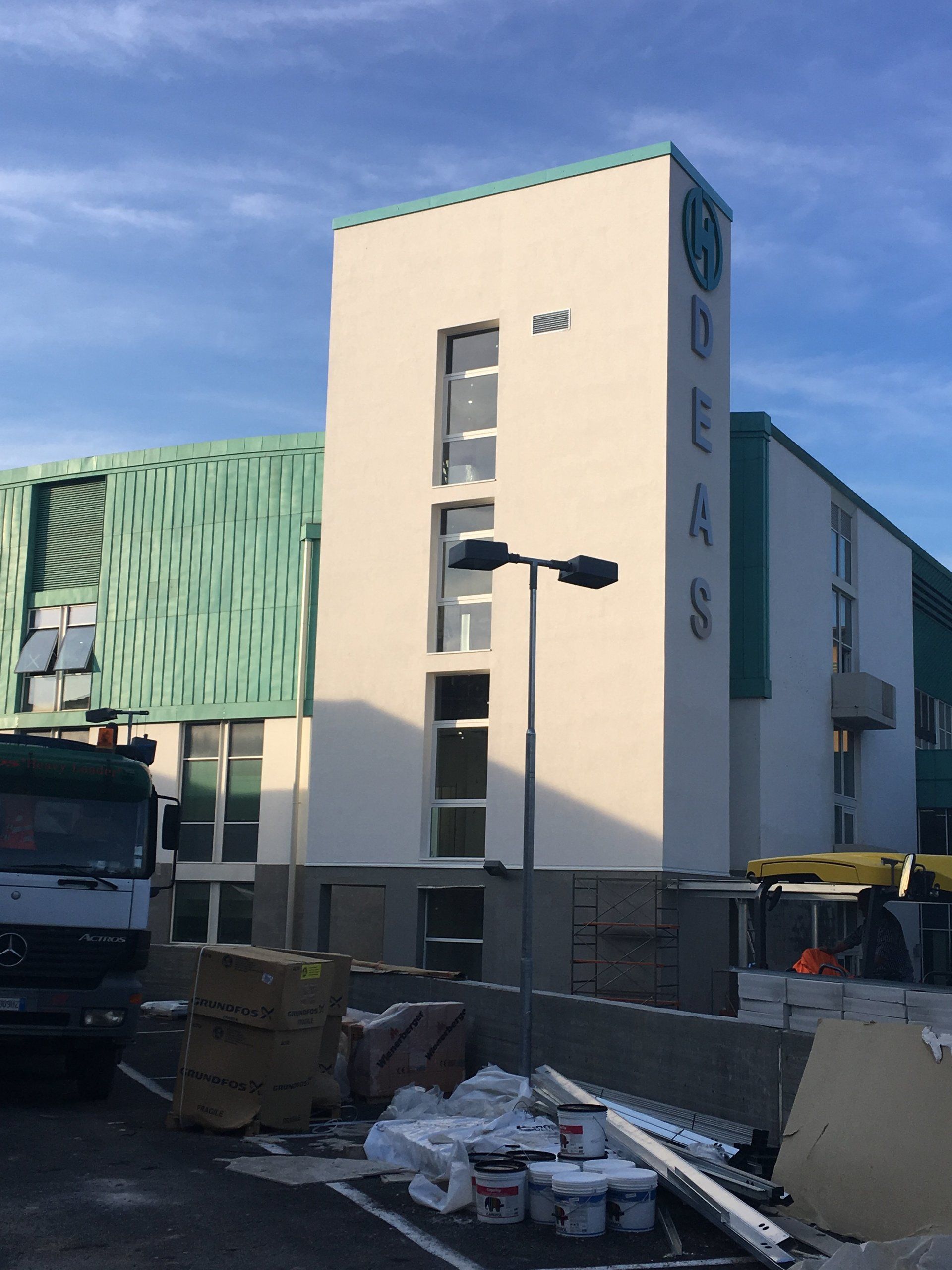 Lattoneria in facciata