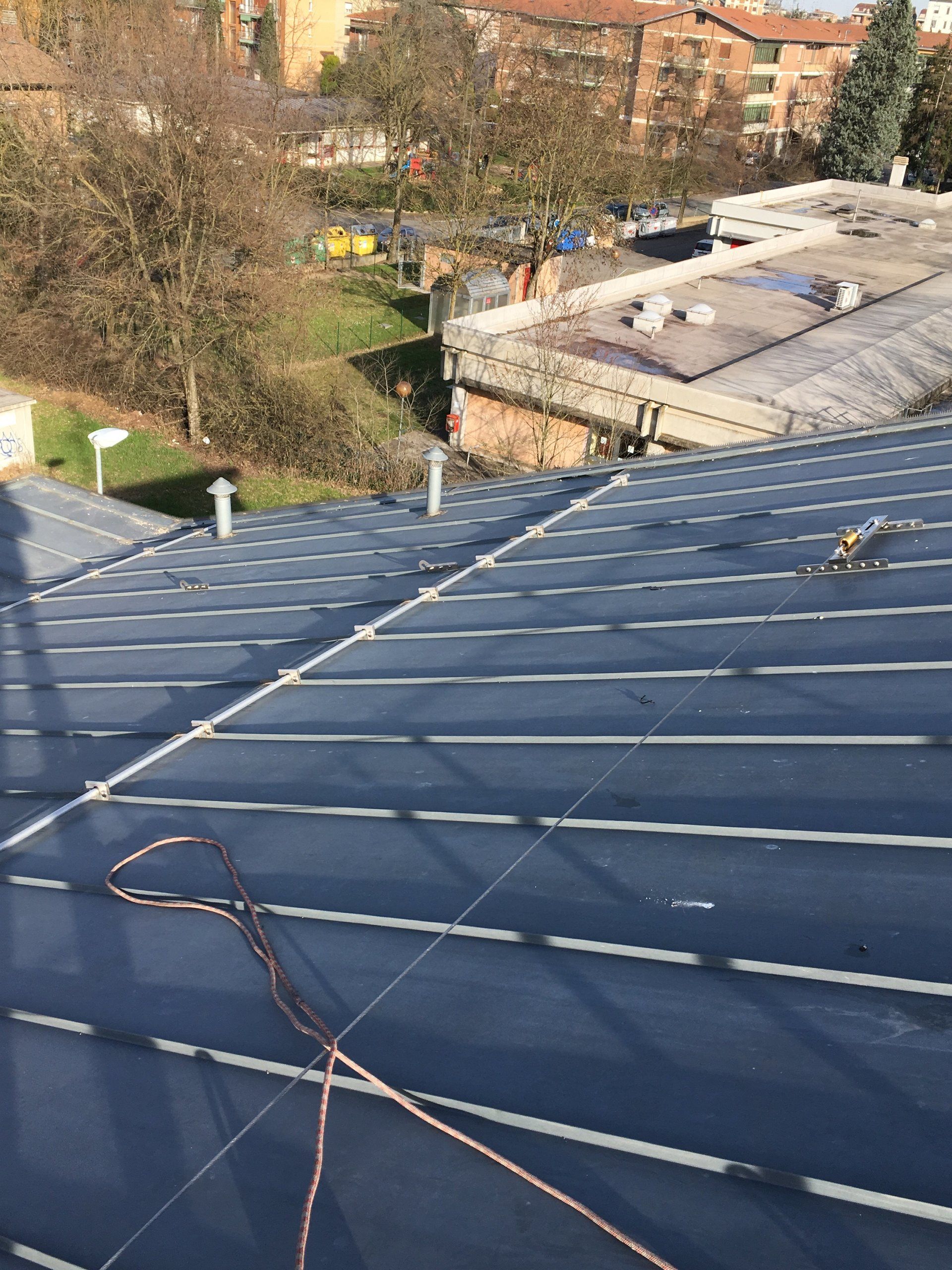 linea vita doppia aggraffatura