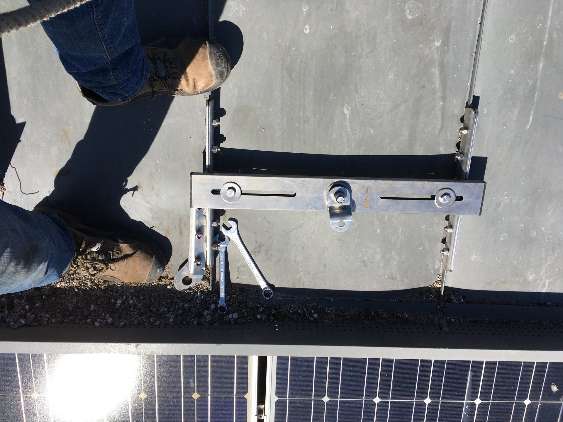 linee vita su doppia aggraffatura