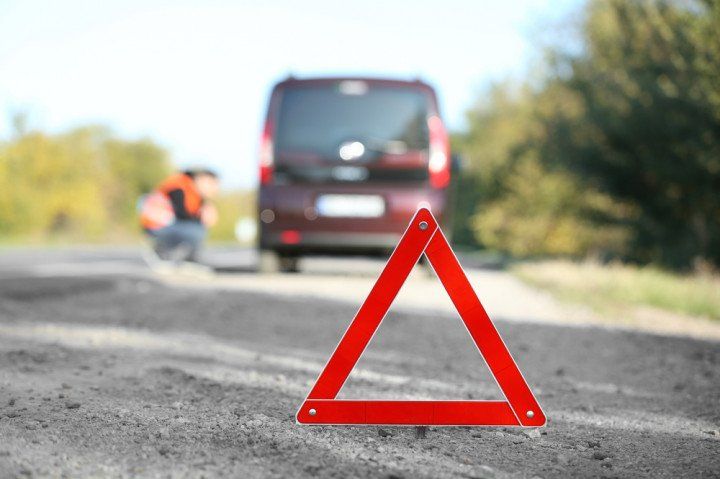 car needing assistance on roadside