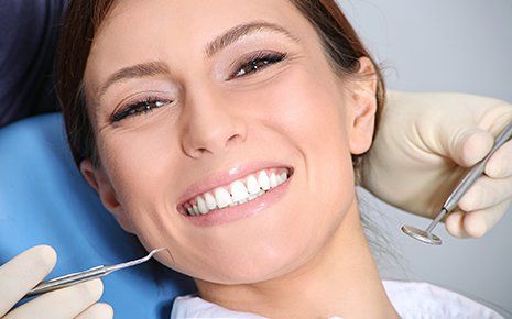 Smiling Woman — Venice, FL — Davis & Beyer Dental Health Professionals