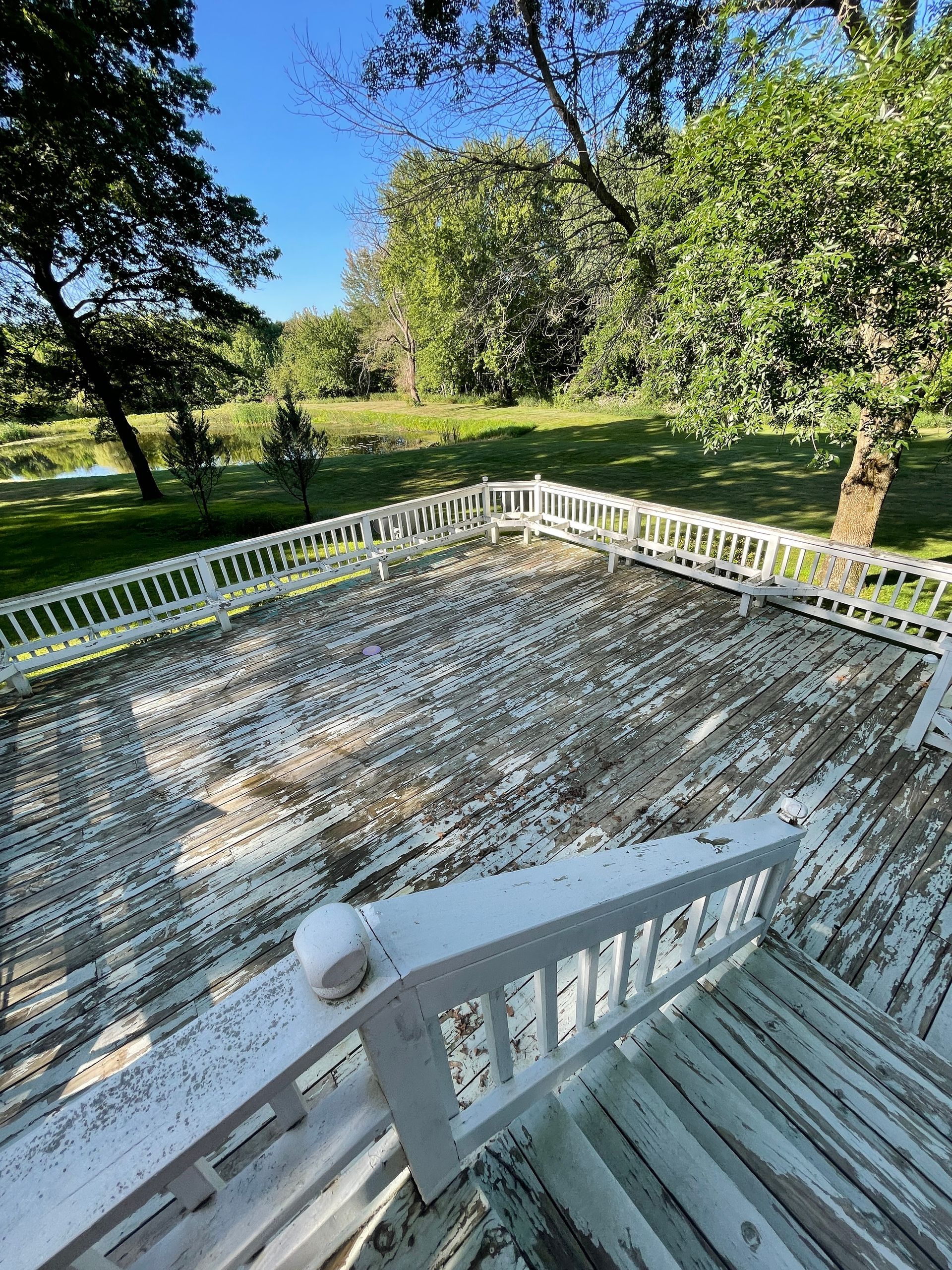 Before Deck Repainting — Minneapolis, MN – Corbin Home Services