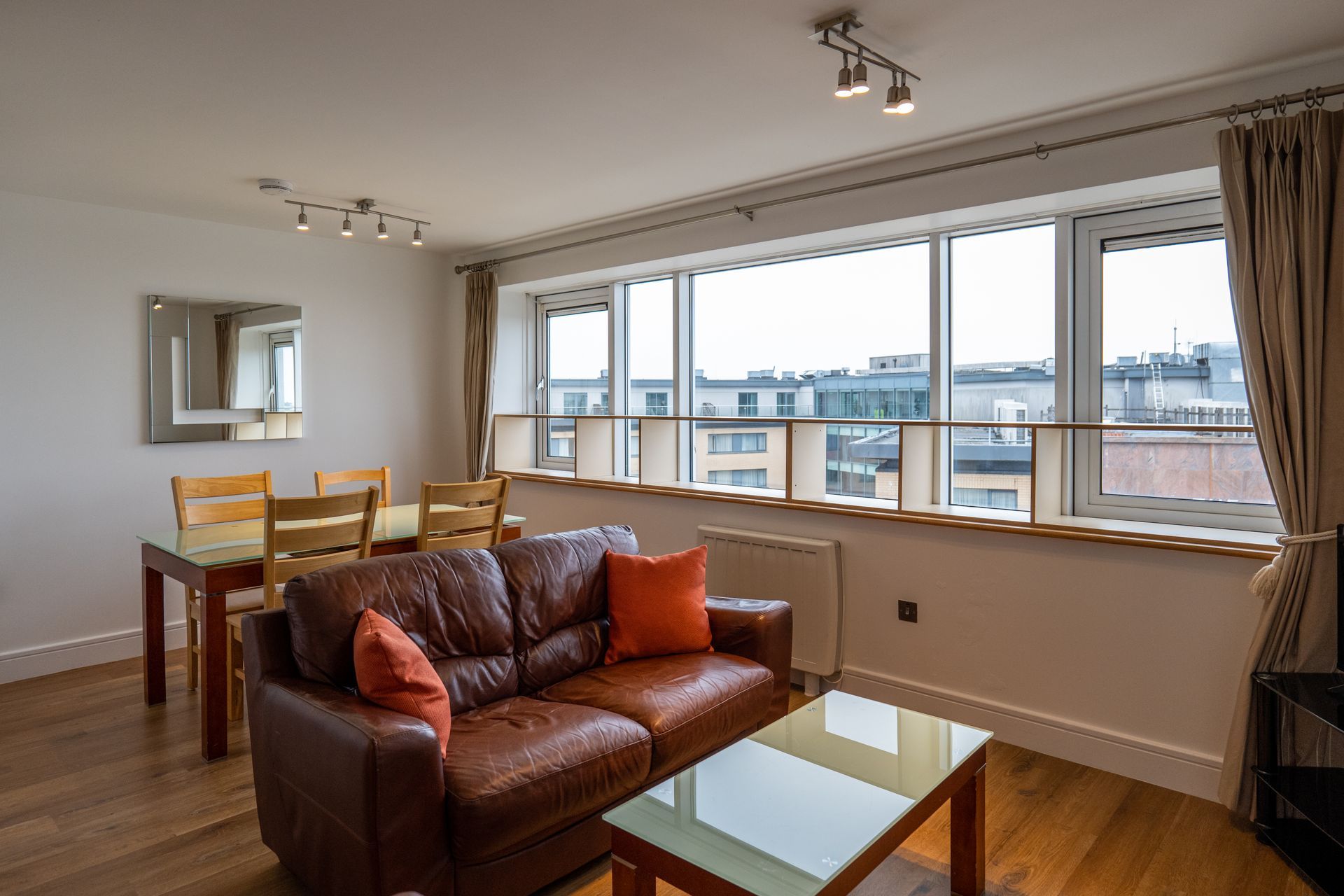 Geata Na Cathrach Galway Lakeside Apartment Living Room