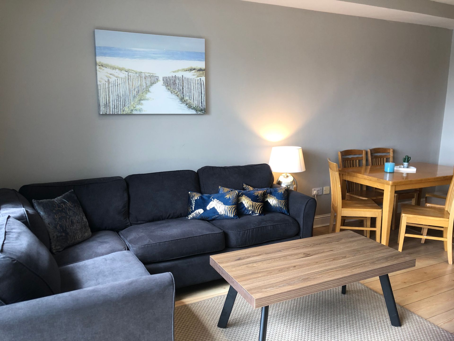 Tonn Na Mara Apartment Living Room with views of Galway Dock