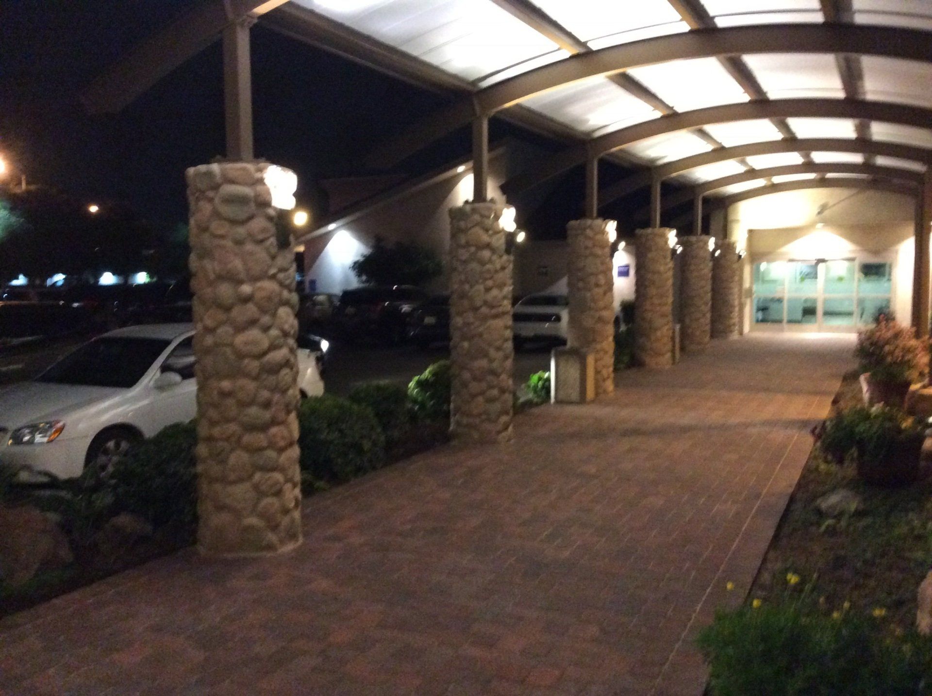 Pavers completed at a hotel