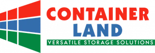 The logo for container land versatile storage solutions