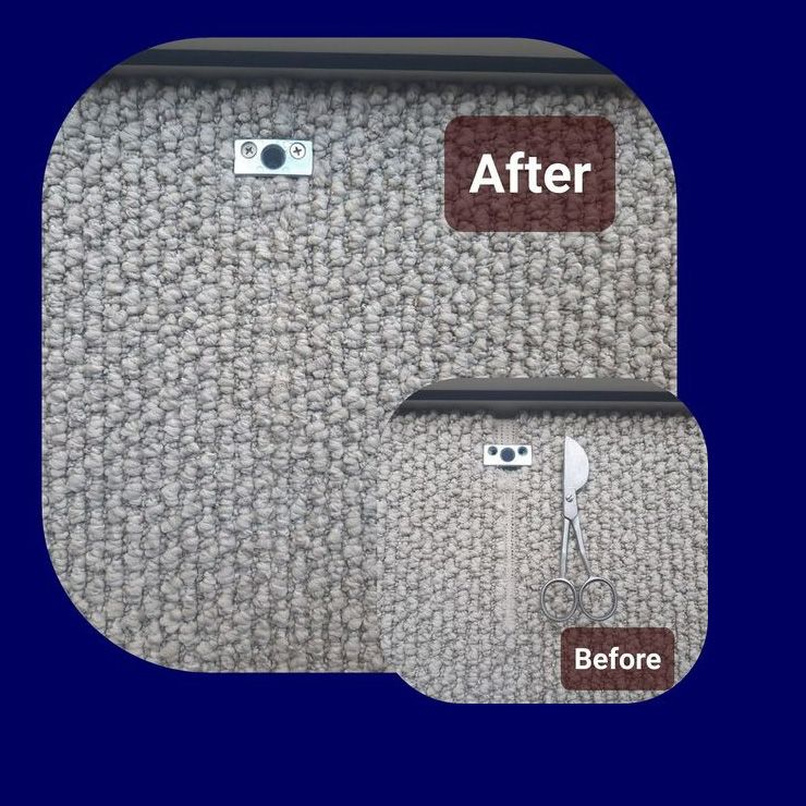 A Before and After Picture of a Carpet — Abbsolve Services in Cooroy, QLD