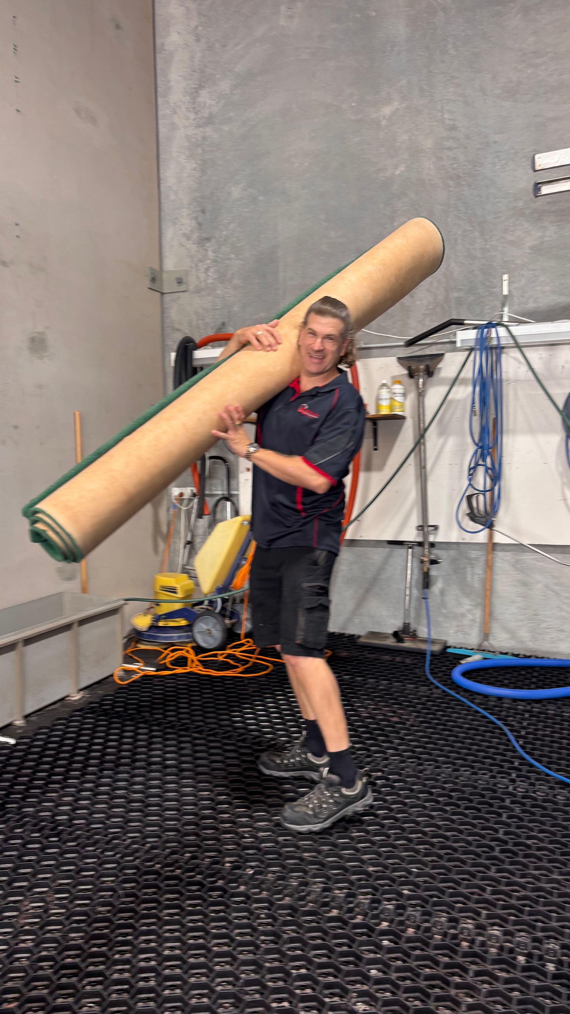 A Family is Posing for a Picture in Front of a Van — Abbsolve Services in Cooroy, QLD