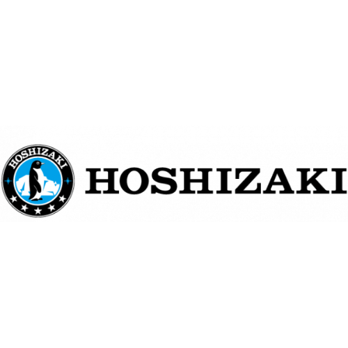 Un logo pour une entreprise appelée Hoshizaki avec un pingouin dessus.