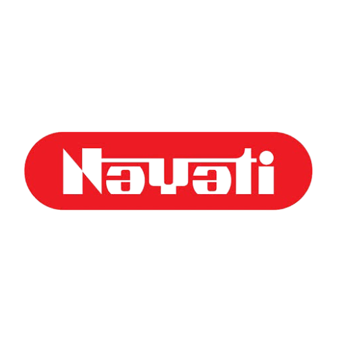 Un logo navati rouge et blanc sur fond blanc