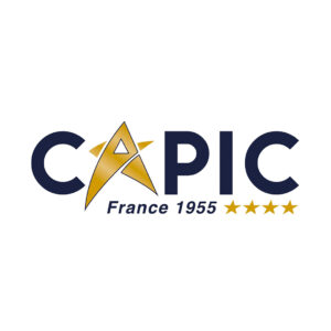 Un logo pour une entreprise appelée capic france 1955