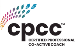 A logo for a certified professional co-active coach