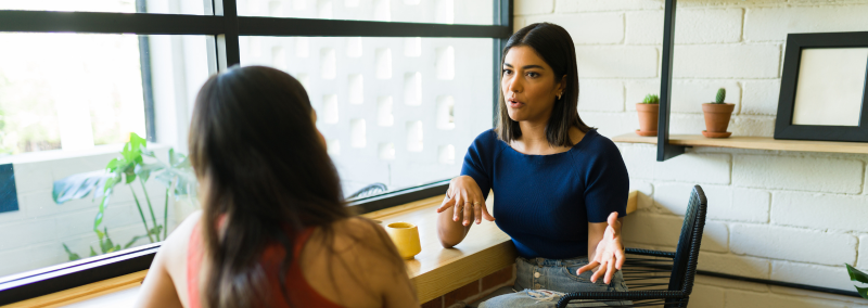 Leader having a difficult conversation with an employee