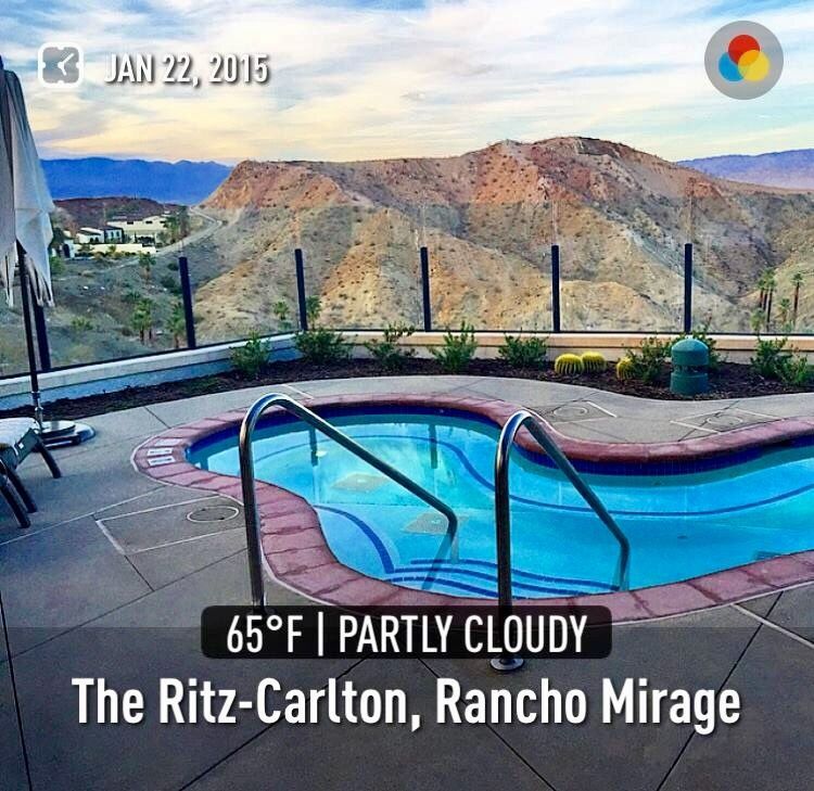 An advertisement for the ritz-carlton rancho mirage