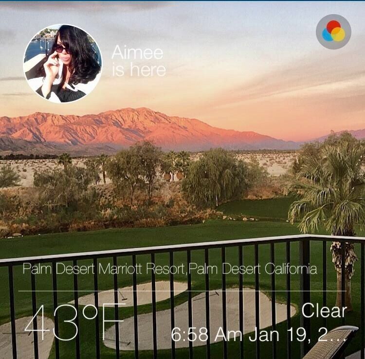 Aimee is here and the temperature is 43 degrees