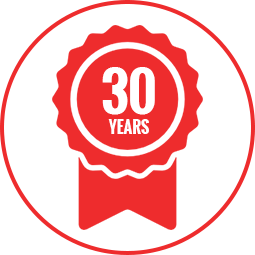 WE HAVE 30 YEARS OF EXCELLENT CUSTOMER SERVICE