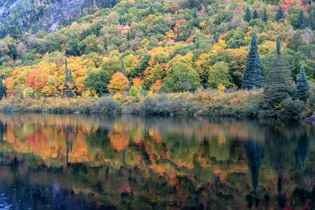 Agawa Canyon fall reflections