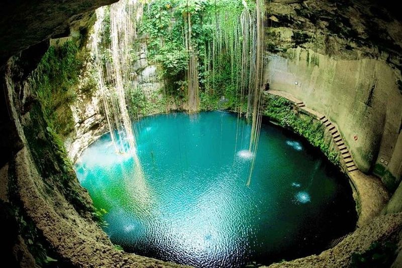 A cenote near Cancun.
