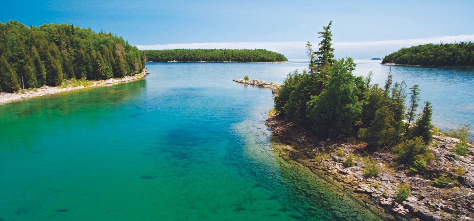 North Channel Island views during Manitoulin Island cruise.