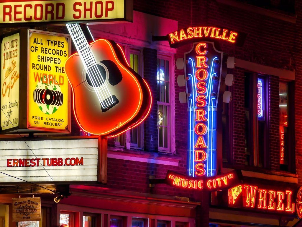 Neon signs of Nashville