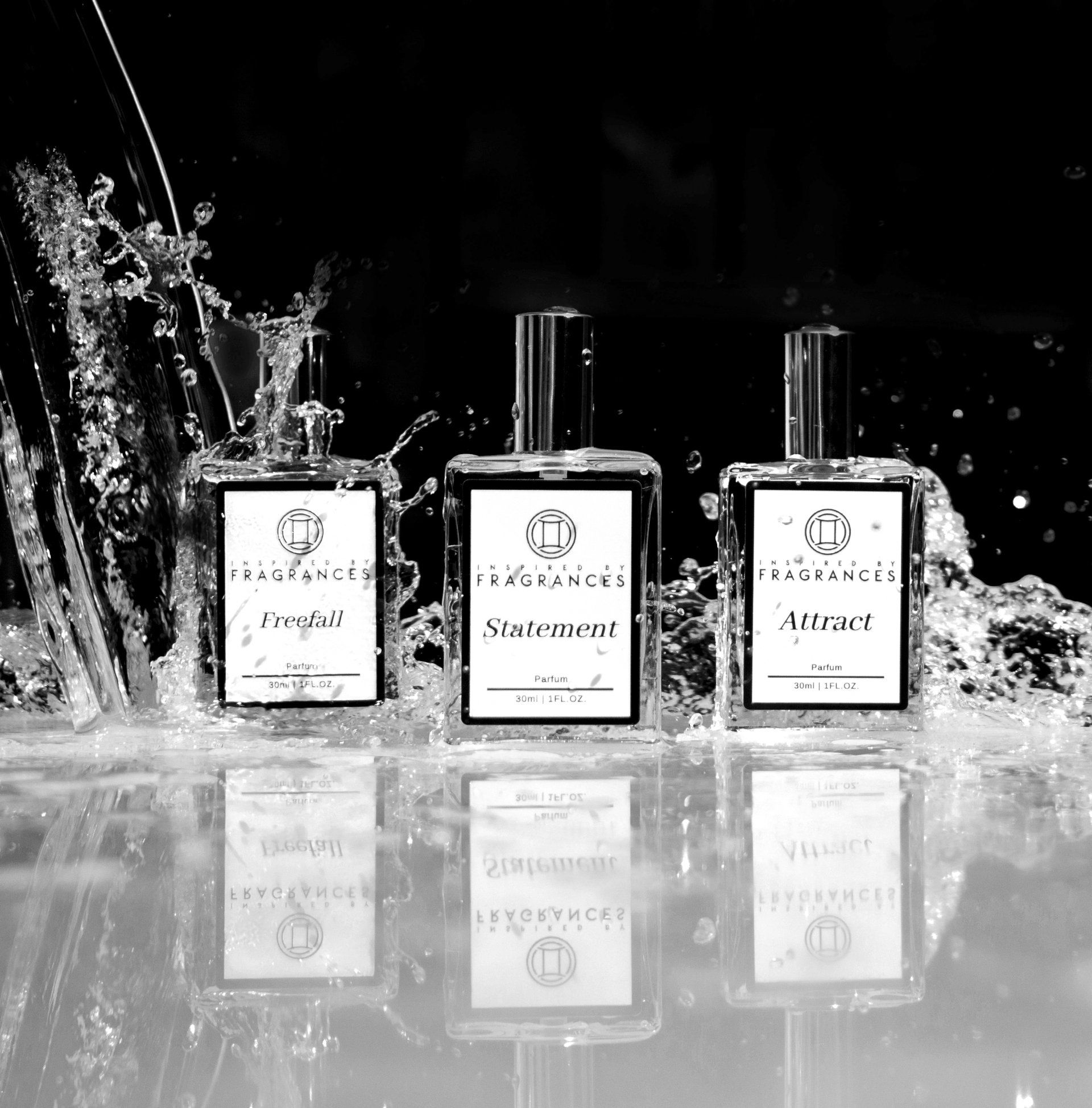 Inspired by Fragrance water shot example