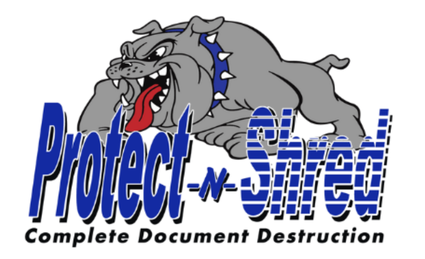 Grinning bulldog above 