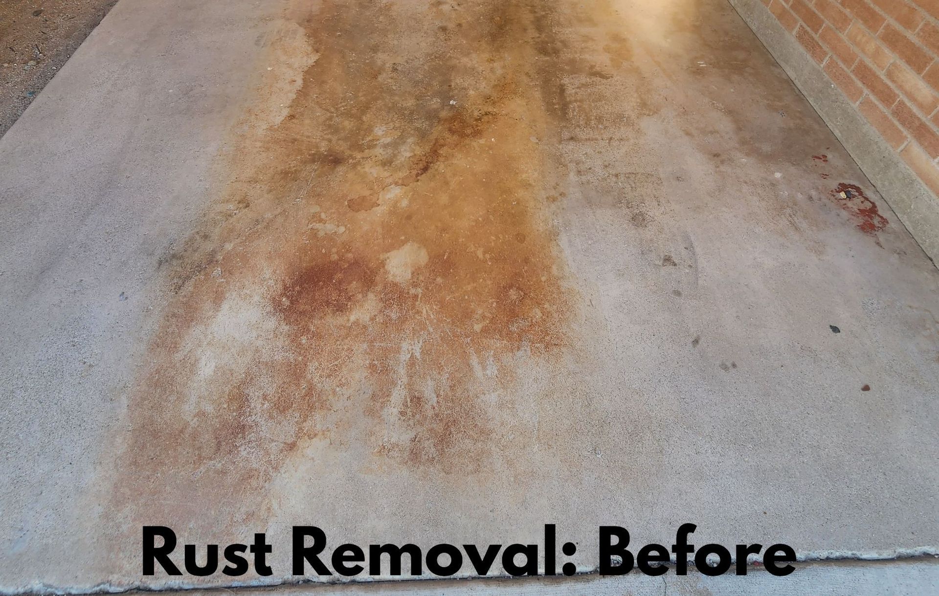 Rust Removal Before — Tucson, AZ — MJ's Pressure Washing