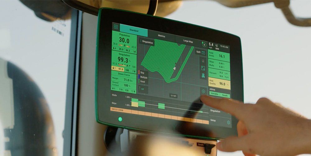 monitoring system for tractor equipment