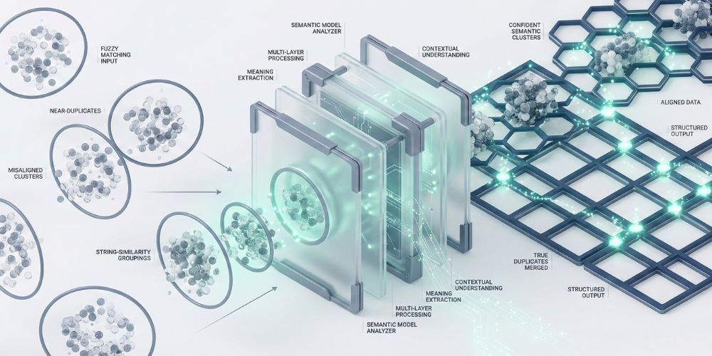 Diagram of a filtration process, showing cells being filtered through layers and a grid structure.