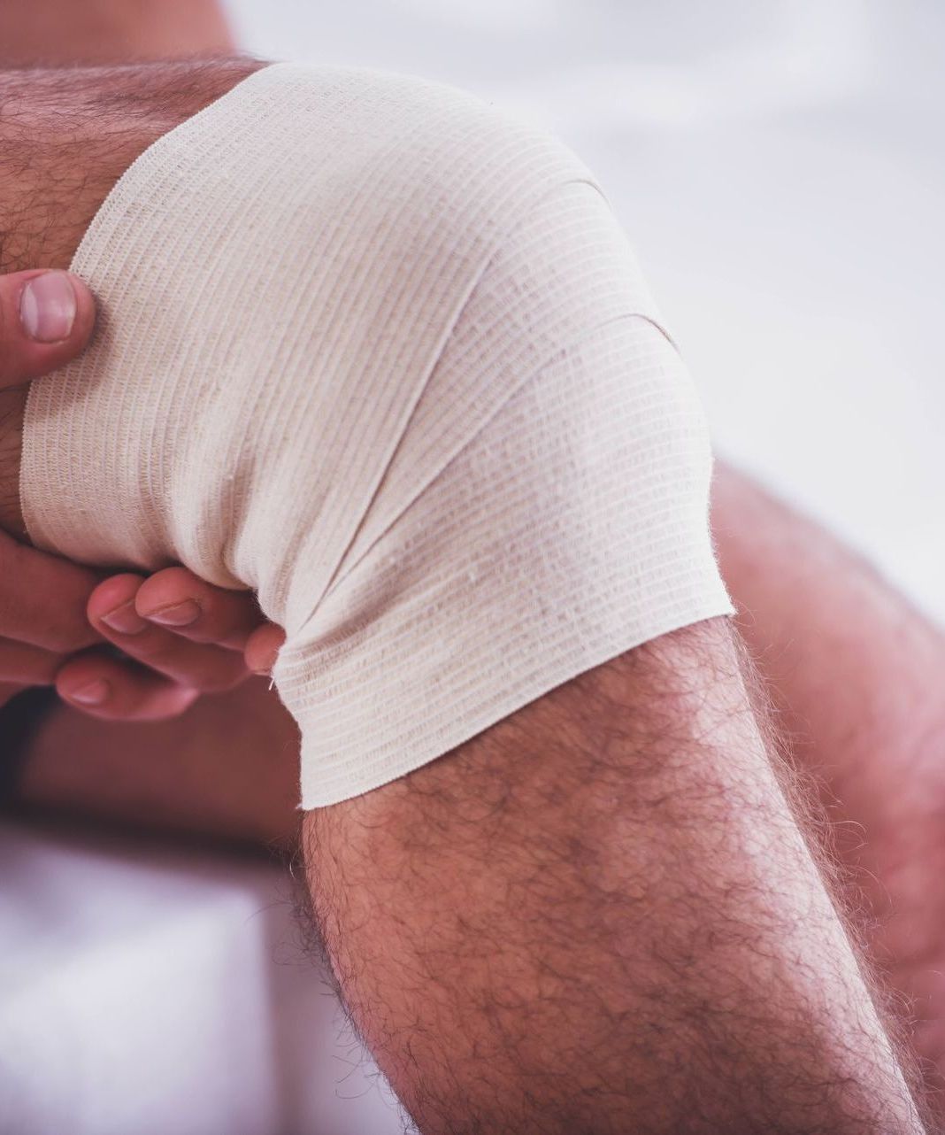 bandage on knee