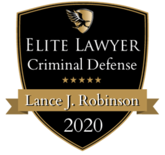 Attorney Lance J. Robinson received the Criminal Defense Elite Lawyer award