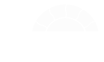 Faint white semicircular gauge or dial centered near the top on a blank white background