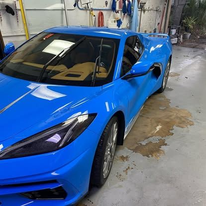 blue wrap and black tint 