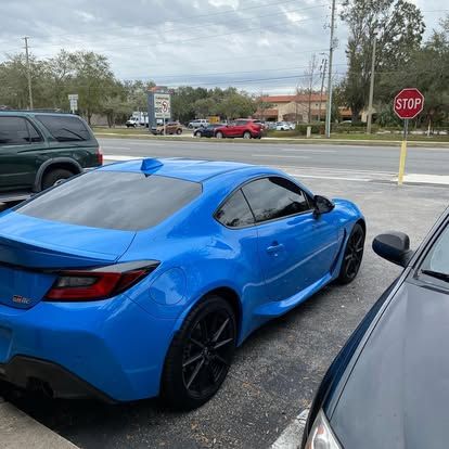 black tinted windows