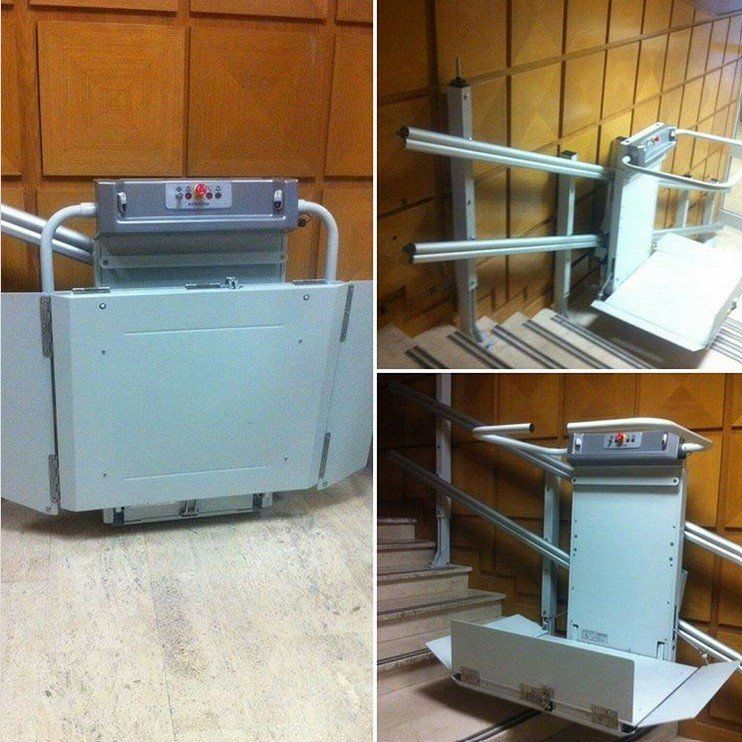 servoscala in acciao condominio