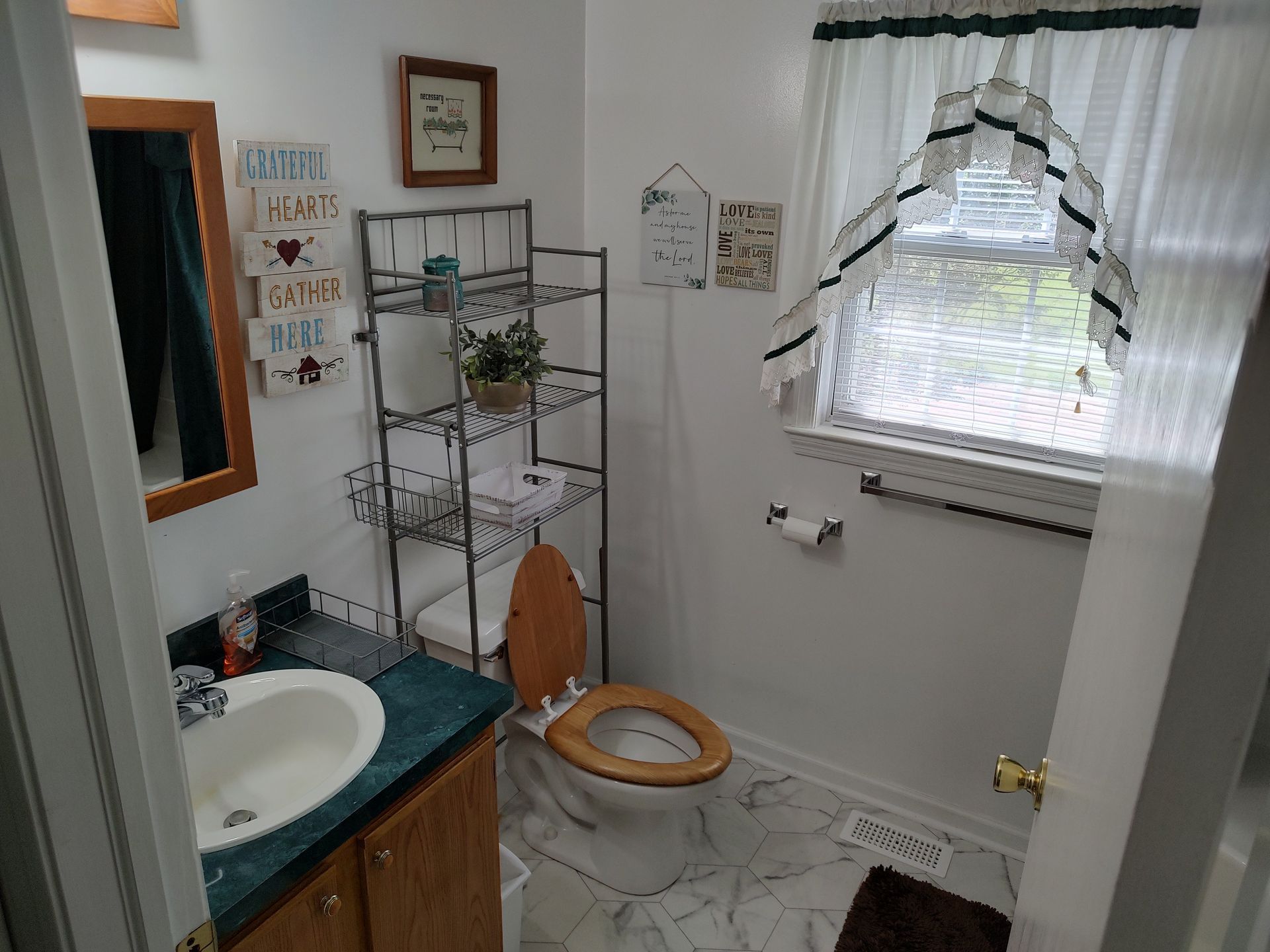 inside master bath