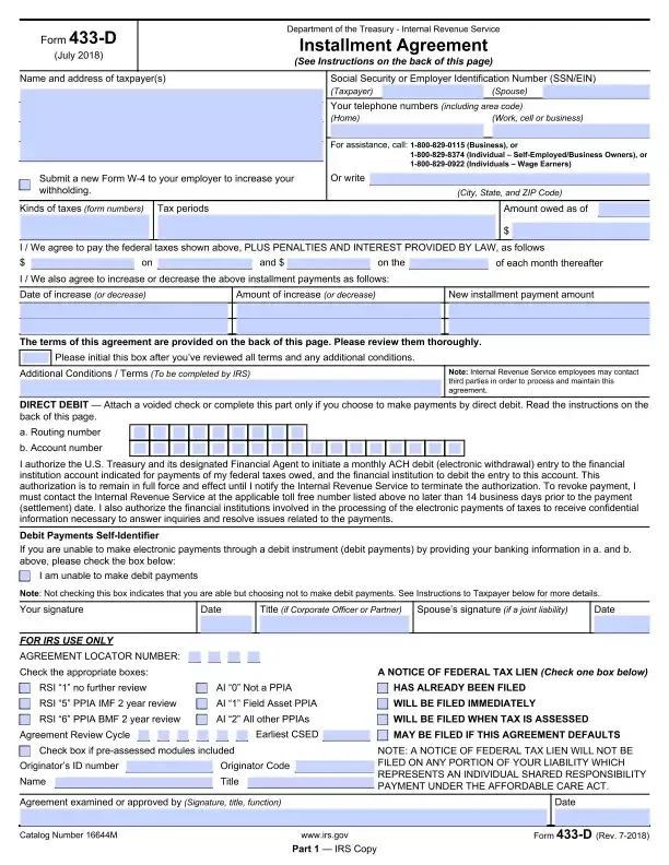 Document titled ‘IRS Payment Plan?’ reviewed alongside financial paperwork