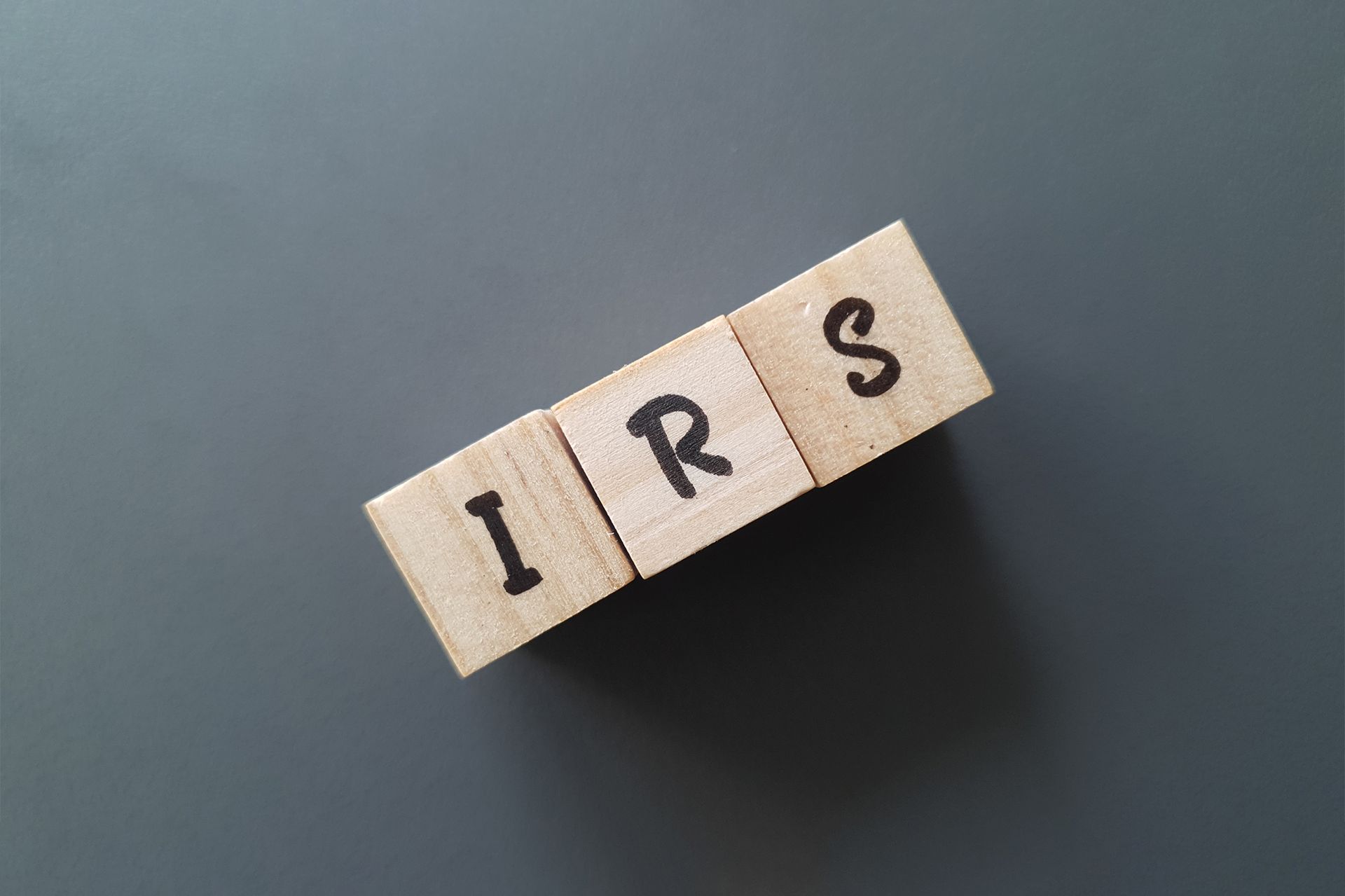 Wooden blocks spelling 