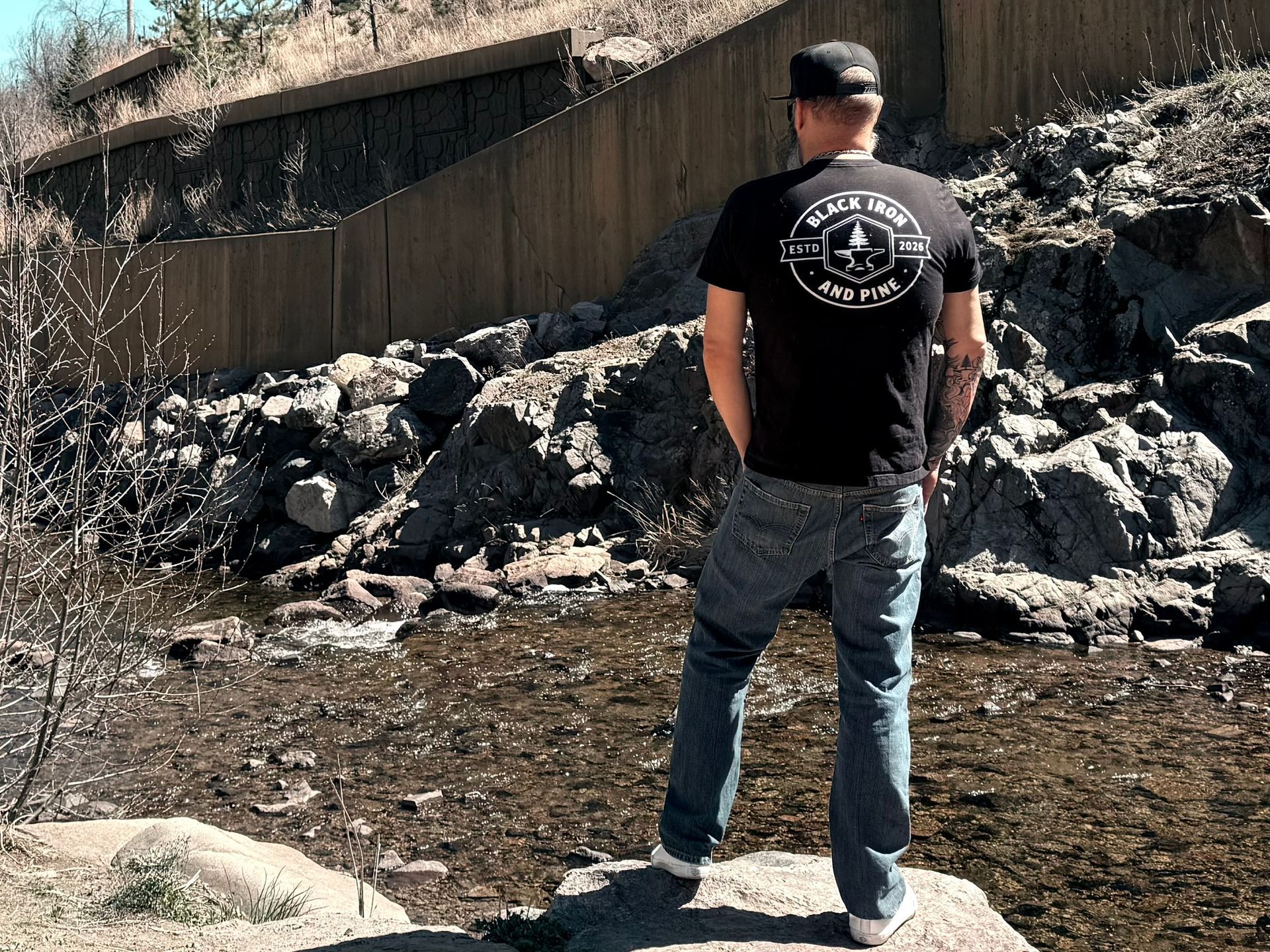 Black Iron and Pine Short Sleeve Tee