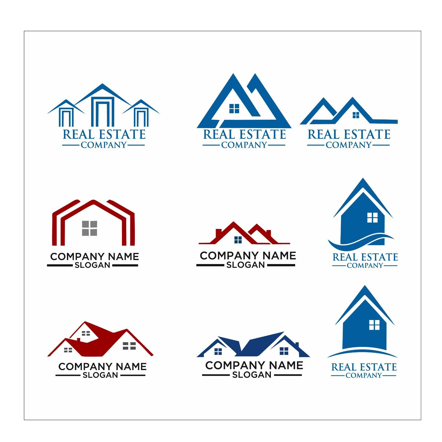 A Set of Real Estate Company Logos on A White Background — Signmax Bundaberg In Kensington, QLD
