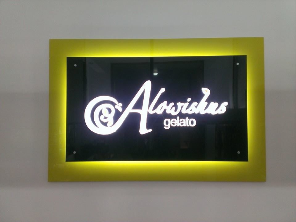 Illuminated Sign With a Black Background and Glowing Border — Signmax Bundaberg In Kensington, QLD