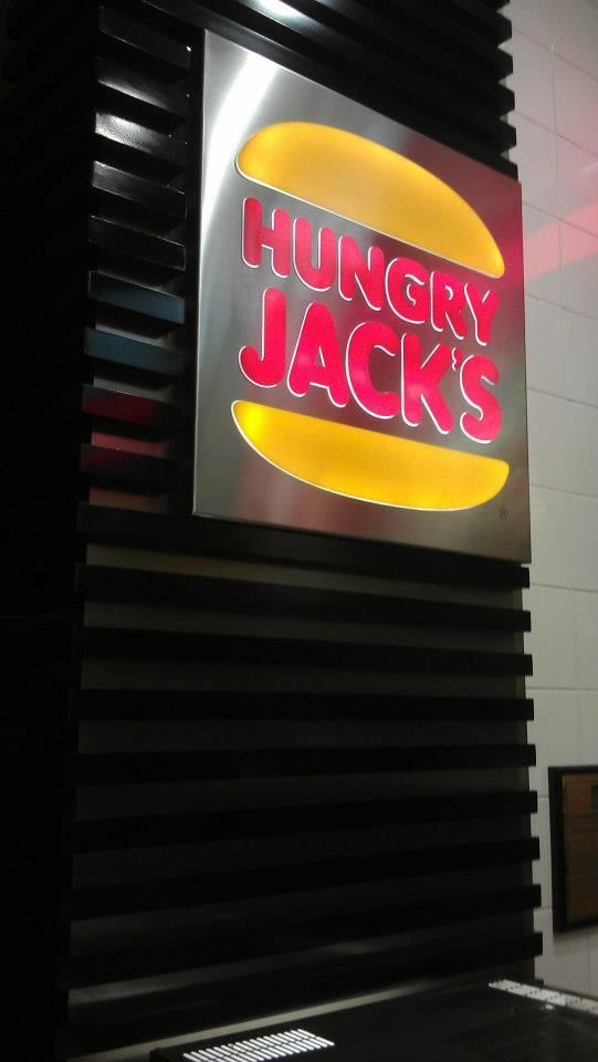 A Sign that Says Hungry Jack's on It — Signmax Bundaberg In Kensington, QLD
