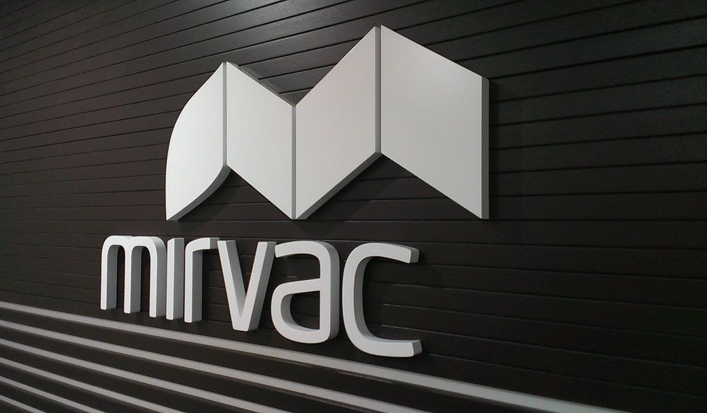 White 3D Logo and Text on Black Slatted Wall — Signmax Bundaberg in Kensington, QLD