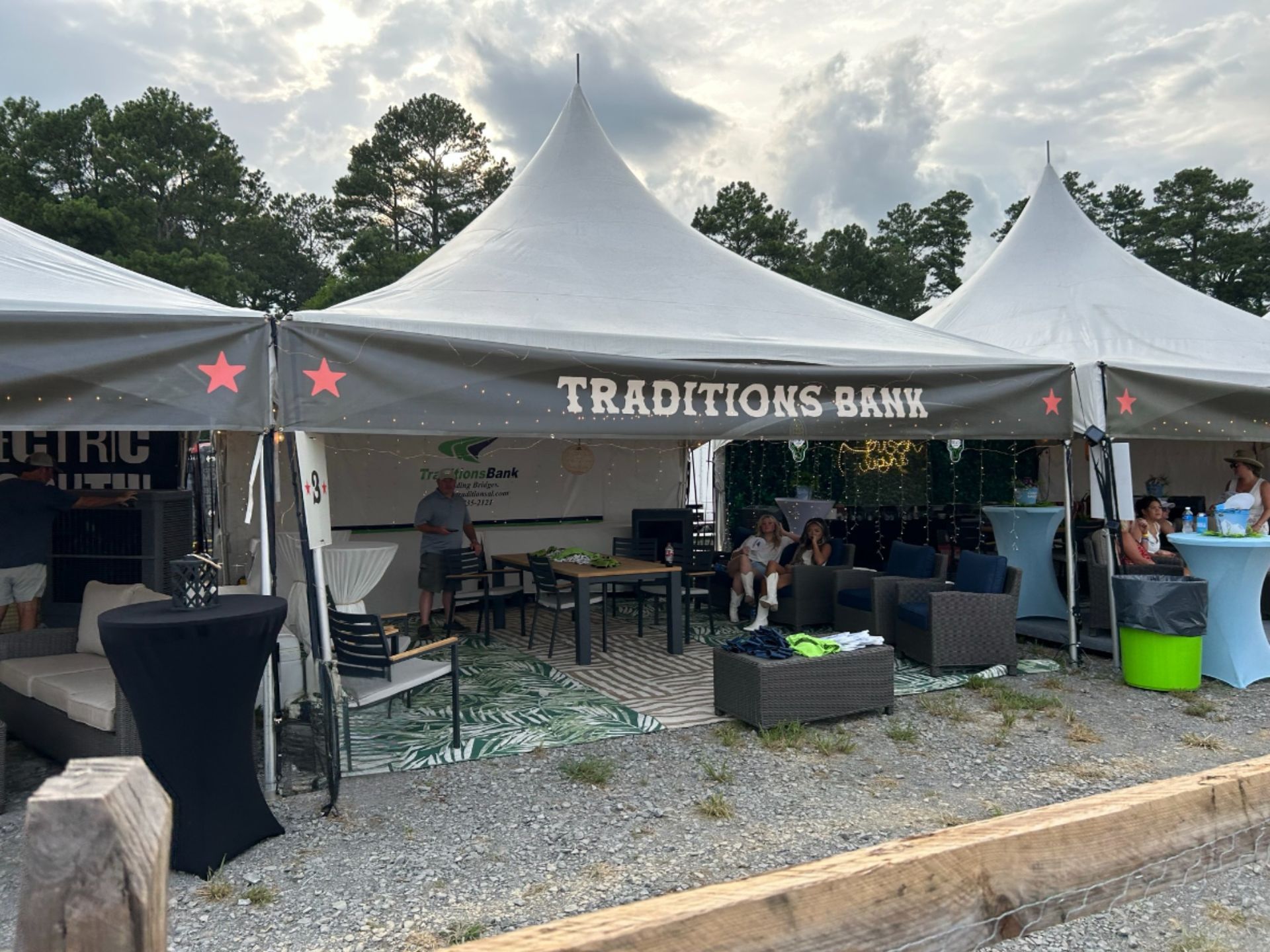 Traditions Bank sponsor tent at Rocklahoma
