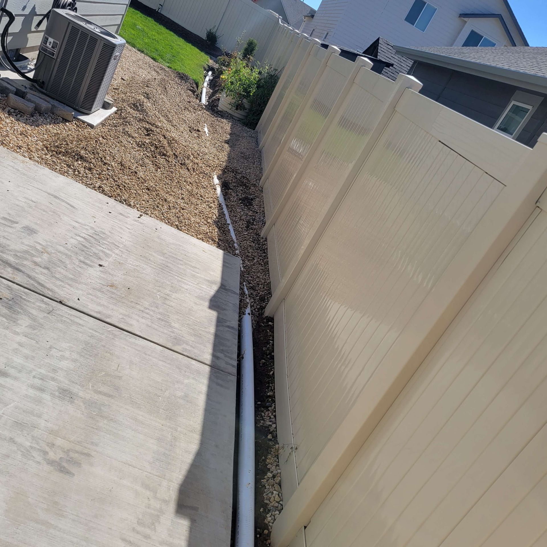 Concrete Floor Outside the House
